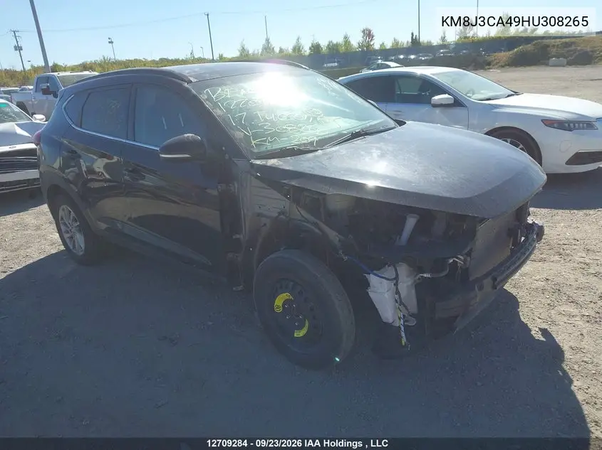 HYUNDAI TUCSON 2017, VIN KM8J3CA49HU308265