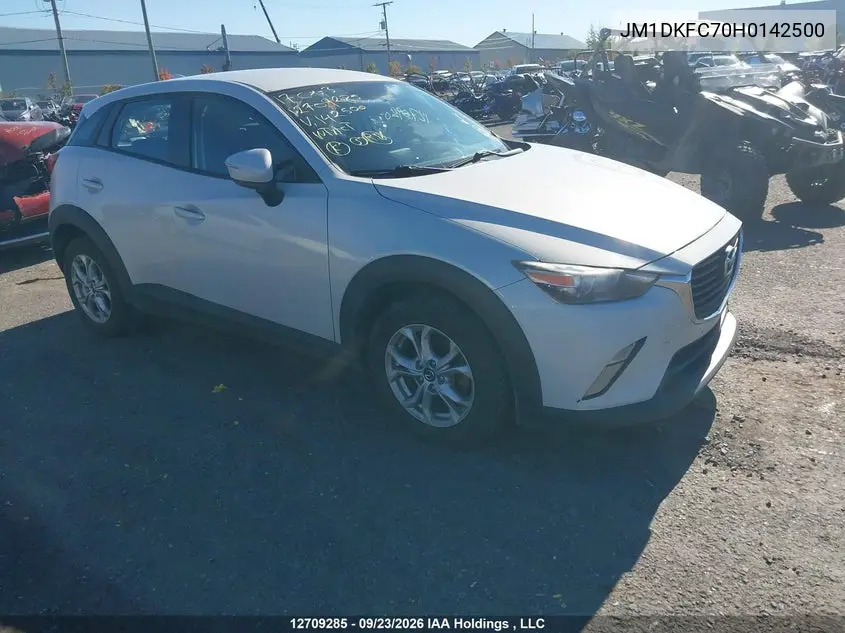 MAZDA CX-3 2017, VIN JM1DKFC70H0142500
