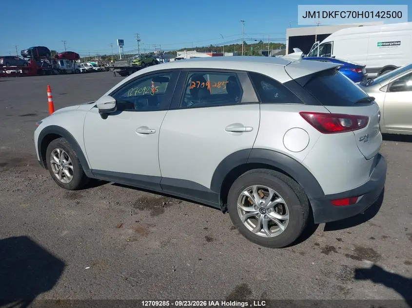 2017 MAZDA CX-3 VIN JM1DKFC70H0142500 — фото 14