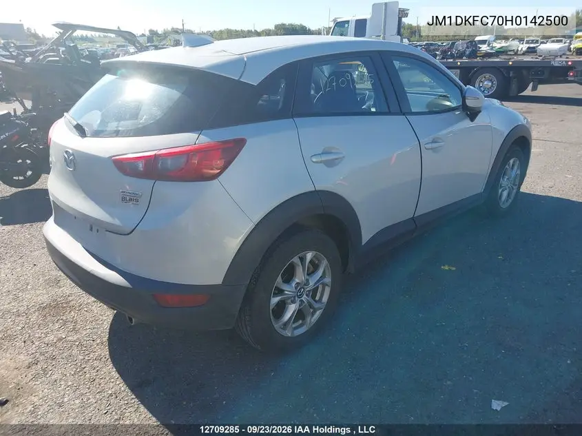 2017 MAZDA CX-3 VIN JM1DKFC70H0142500 — фото 4