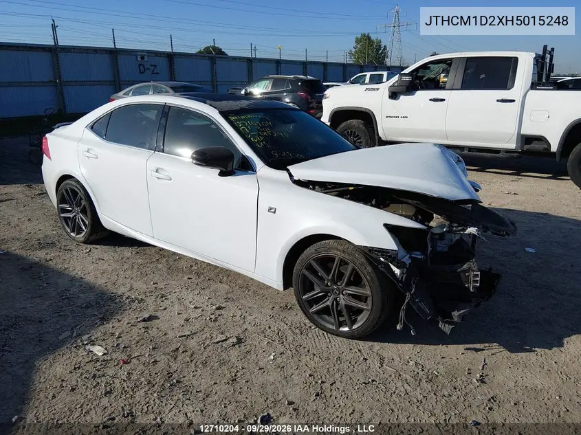 LEXUS IS 2017, VIN JTHCM1D2XH5015248