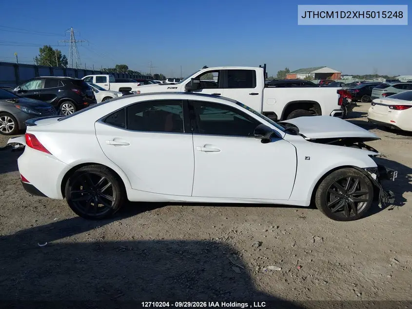 2017 LEXUS IS VIN JTHCM1D2XH5015248 — фото 12