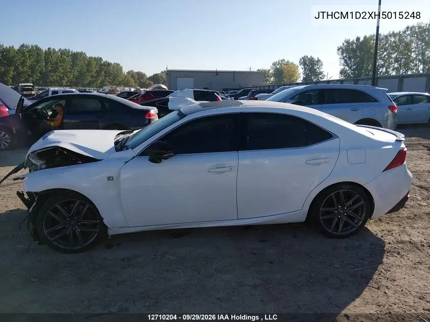 2017 LEXUS IS VIN JTHCM1D2XH5015248 — фото 13