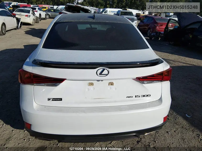 2017 LEXUS IS VIN JTHCM1D2XH5015248 — фото 15