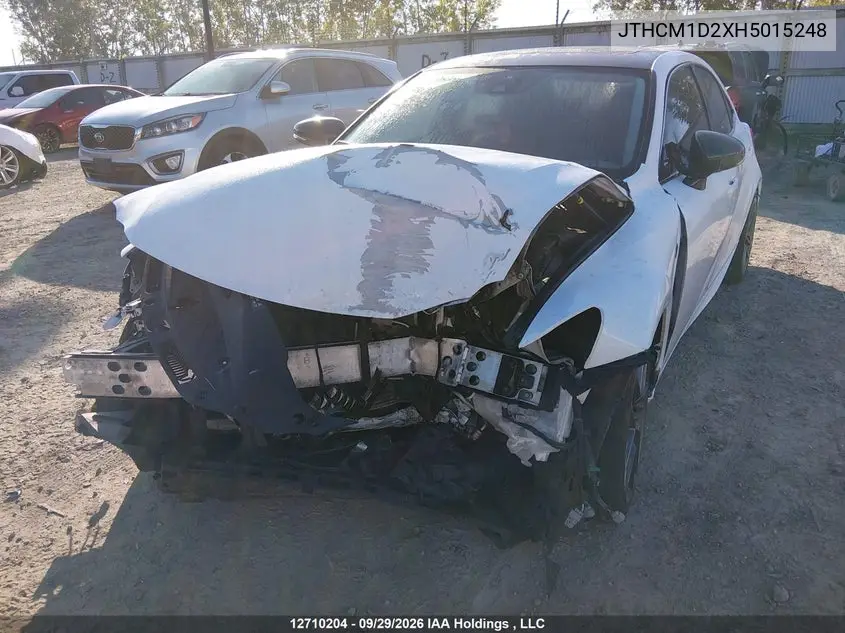 2017 LEXUS IS VIN JTHCM1D2XH5015248 — фото 6