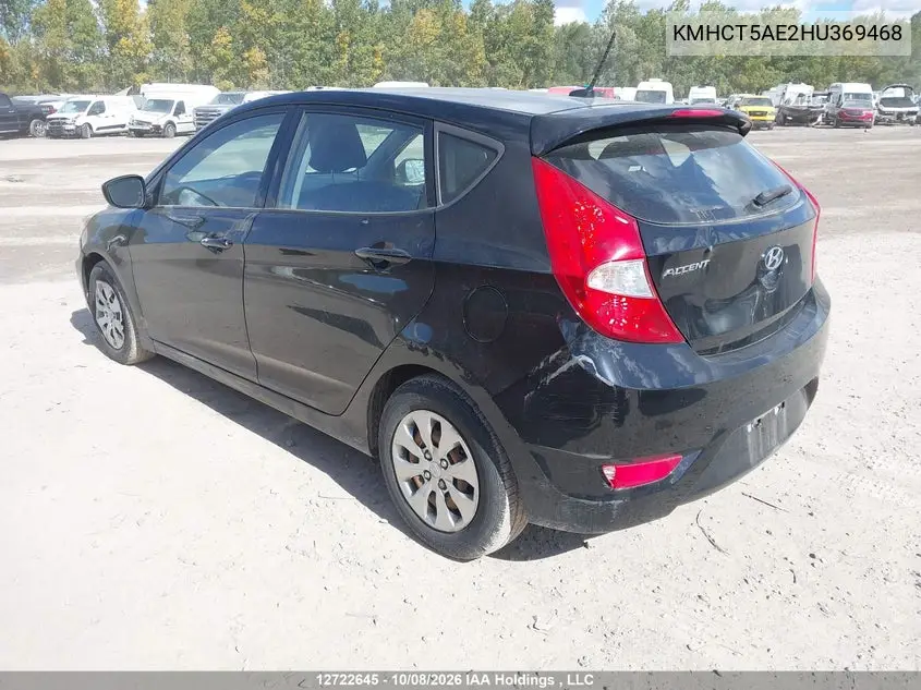 2017 HYUNDAI ACCENT VIN KMHCT5AE2HU369468 — фото 3