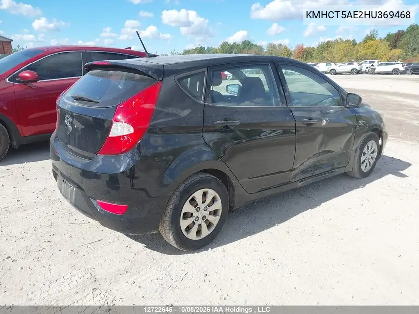 2017 HYUNDAI ACCENT VIN KMHCT5AE2HU369468 — фото 4