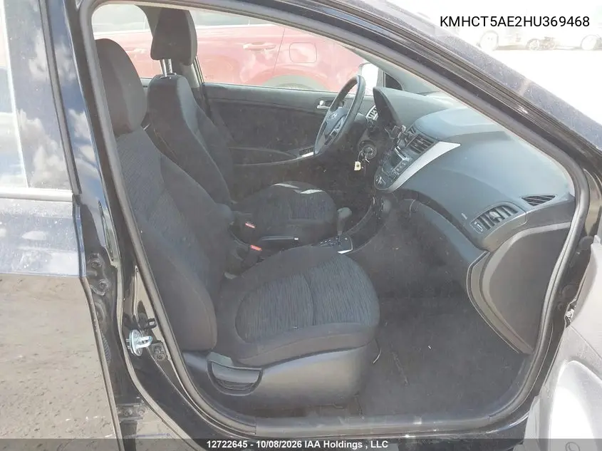 2017 HYUNDAI ACCENT VIN KMHCT5AE2HU369468 — фото 5