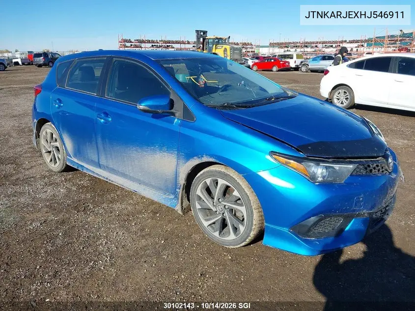 TOYOTA COROLLA 2017, VIN JTNKARJEXHJ546911