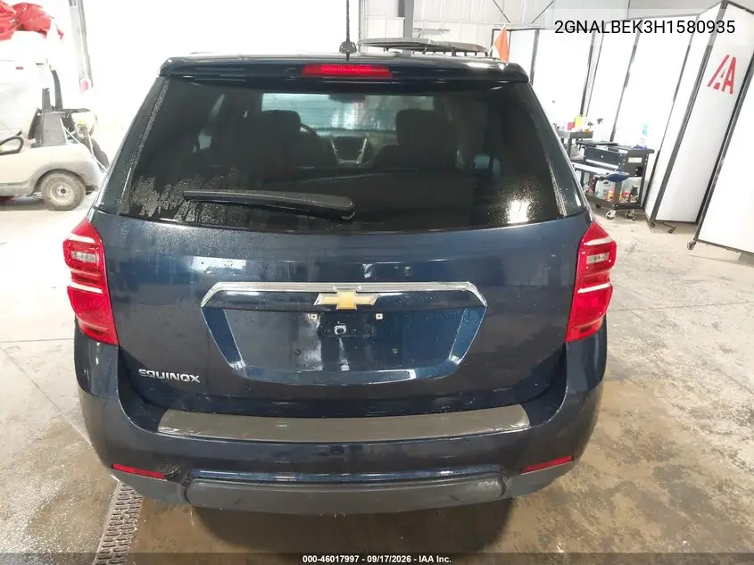 2017 CHEVROLET EQUINOX VIN 2GNALBEK3H1580935 — фото 18