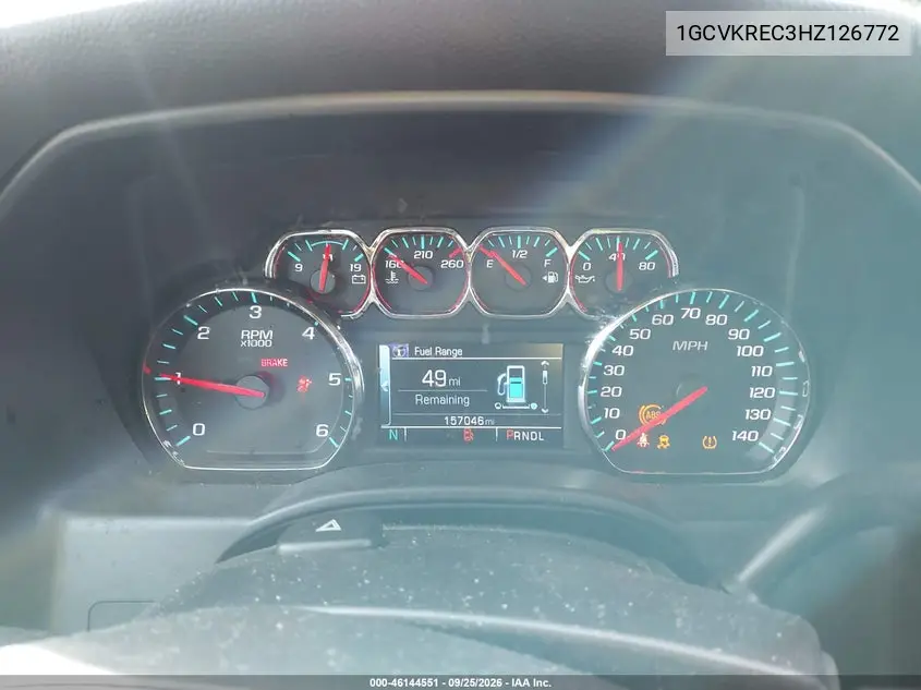 2017 CHEVROLET SILVERADO VIN 1GCVKREC3HZ126772 — фото 2