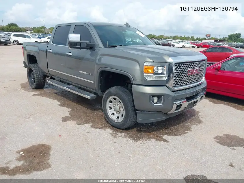 GMC SIERRA 2017, VIN 1GT12UEG3HF130794