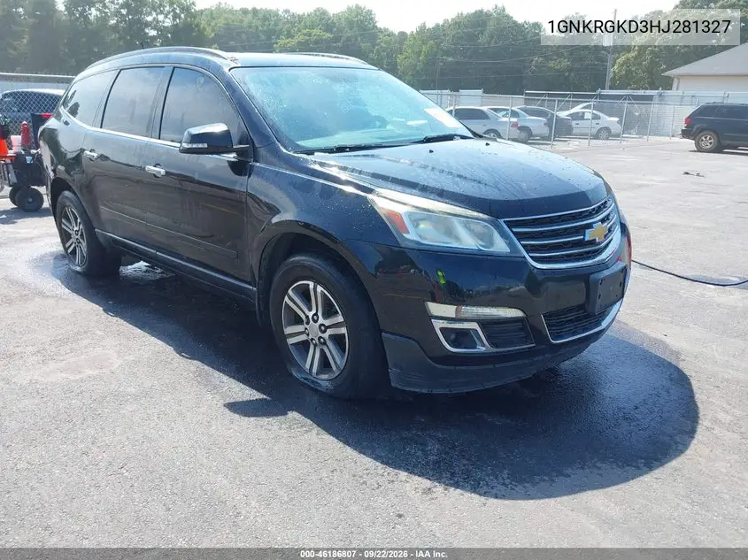 CHEVROLET TRAVERSE 2017, VIN 1GNKRGKD3HJ281327