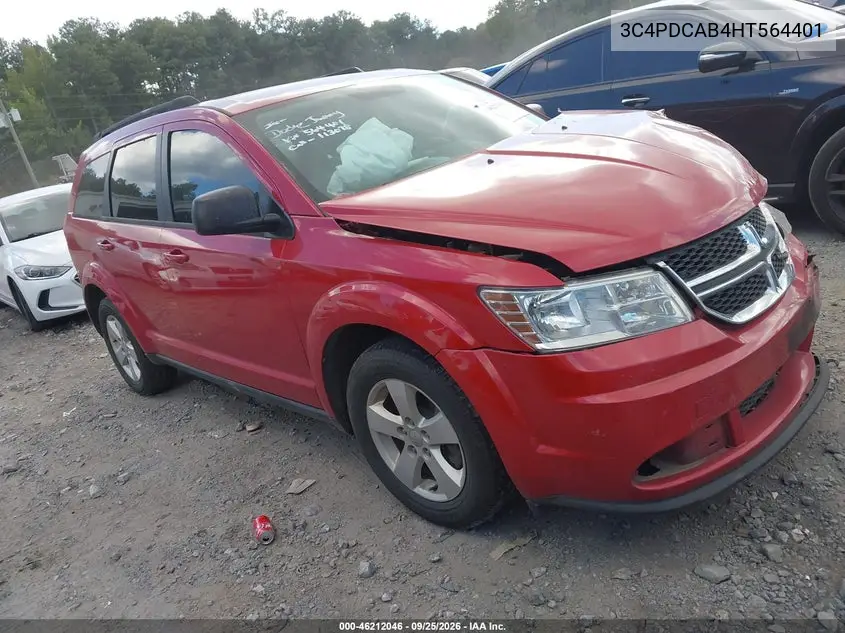 DODGE JOURNEY 2017, VIN 3C4PDCAB4HT564401