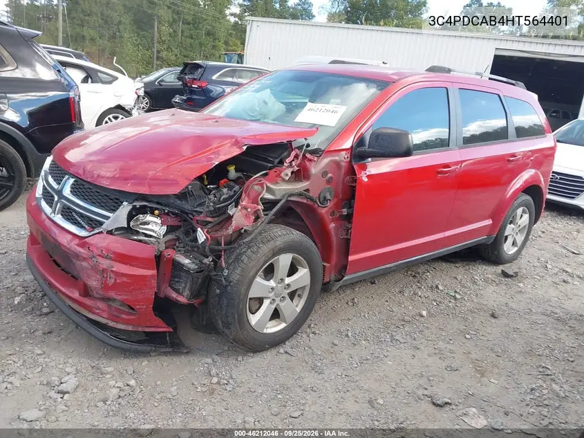 2017 DODGE JOURNEY VIN 3C4PDCAB4HT564401 — фото 2