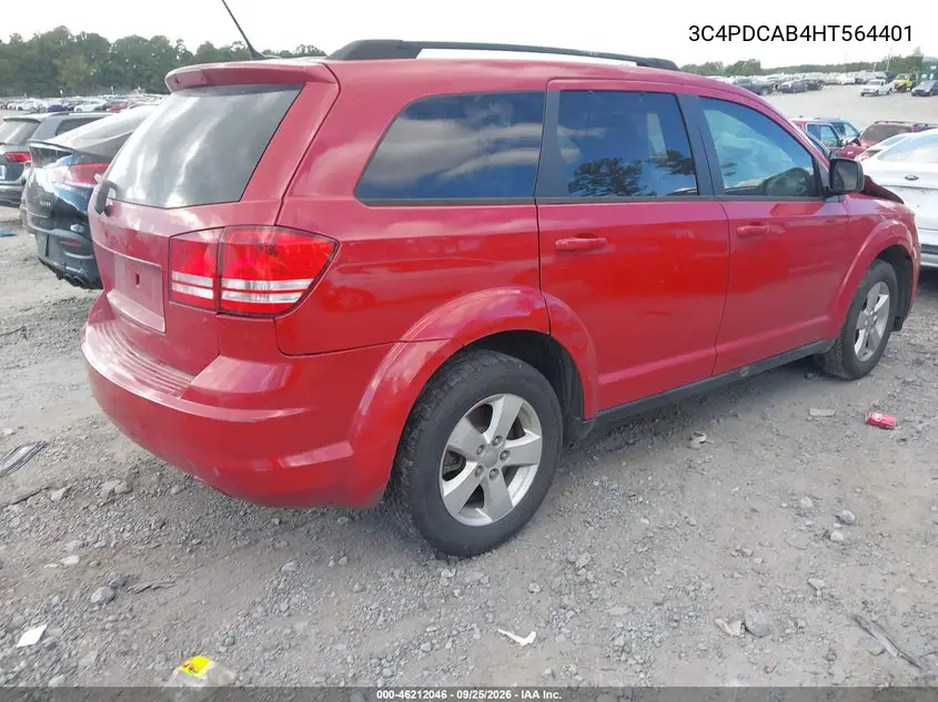 2017 DODGE JOURNEY VIN 3C4PDCAB4HT564401 — фото 4