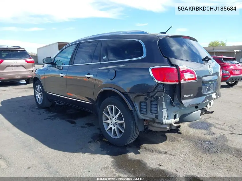 2017 BUICK ENCLAVE VIN 5GAKRBKD0HJ185684 — фото 3