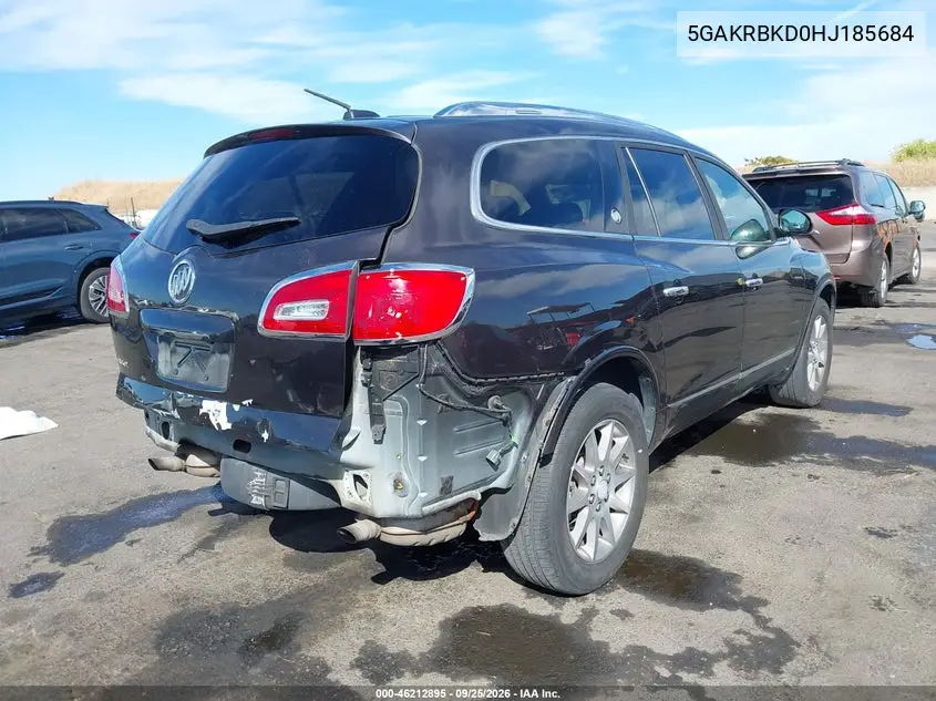 2017 BUICK ENCLAVE VIN 5GAKRBKD0HJ185684 — фото 4