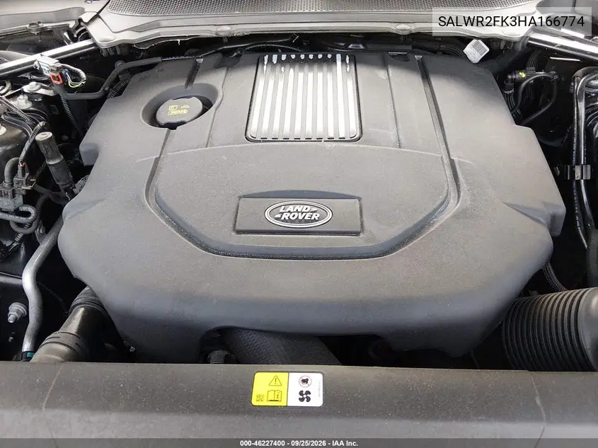 2017 LAND ROVER RANGE ROVER SPORT VIN SALWR2FK3HA166774 — фото 10