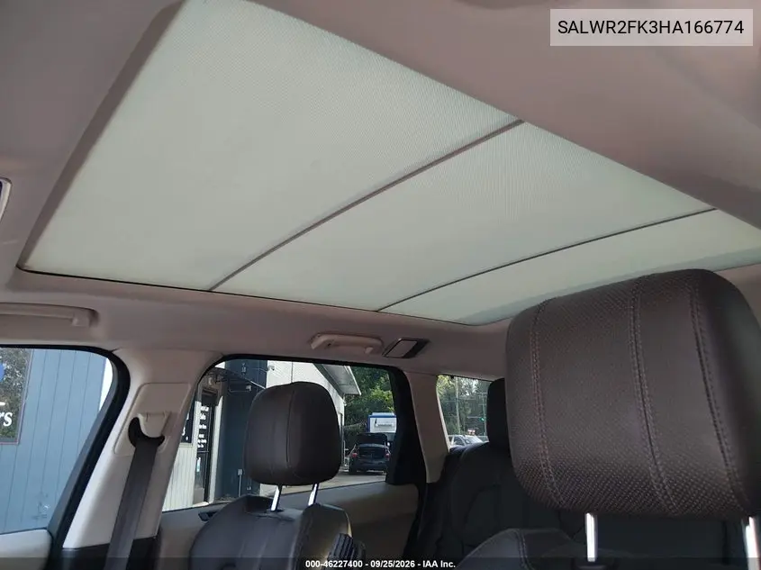 2017 LAND ROVER RANGE ROVER SPORT VIN SALWR2FK3HA166774 — фото 21