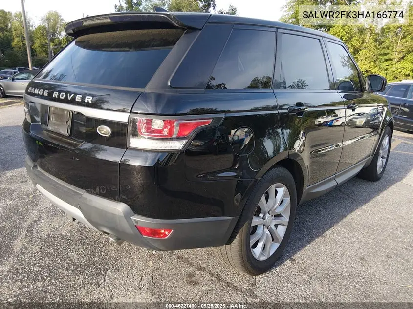2017 LAND ROVER RANGE ROVER SPORT VIN SALWR2FK3HA166774 — фото 4