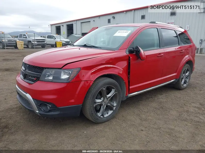 2017 DODGE JOURNEY VIN 3C4PDDGG9HT515171 — фото 2