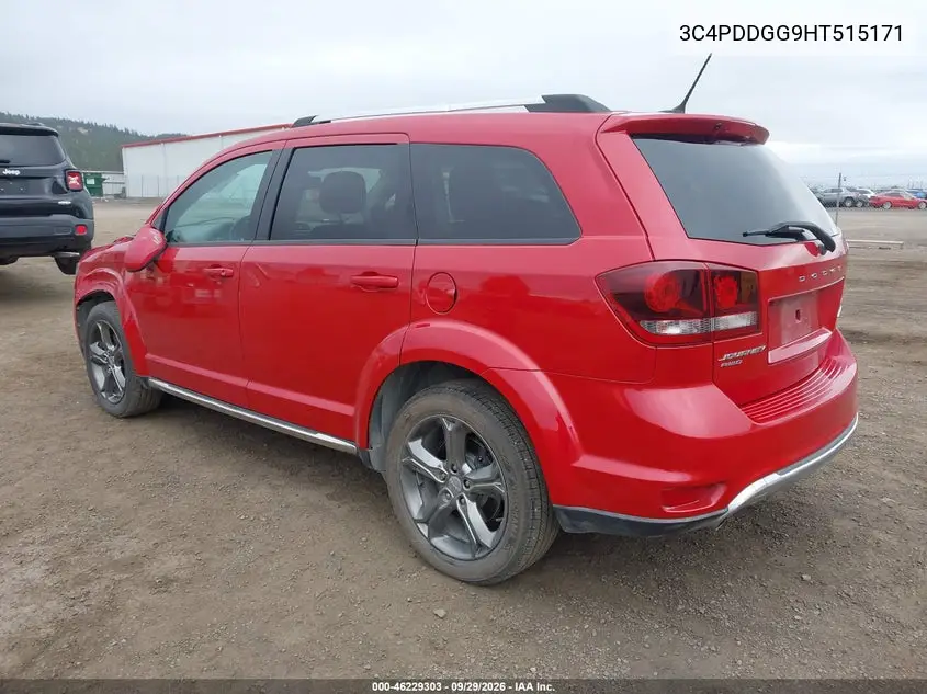 2017 DODGE JOURNEY VIN 3C4PDDGG9HT515171 — фото 3