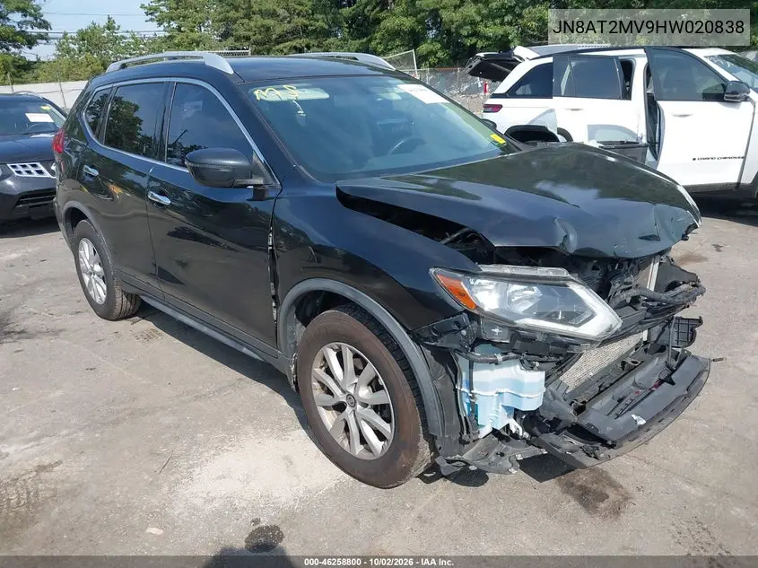 NISSAN ROGUE 2017, VIN JN8AT2MV9HW020838