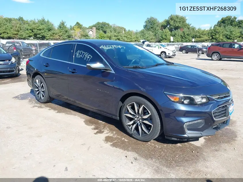 CHEVROLET MALIBU 2017, VIN 1G1ZE5STXHF268309