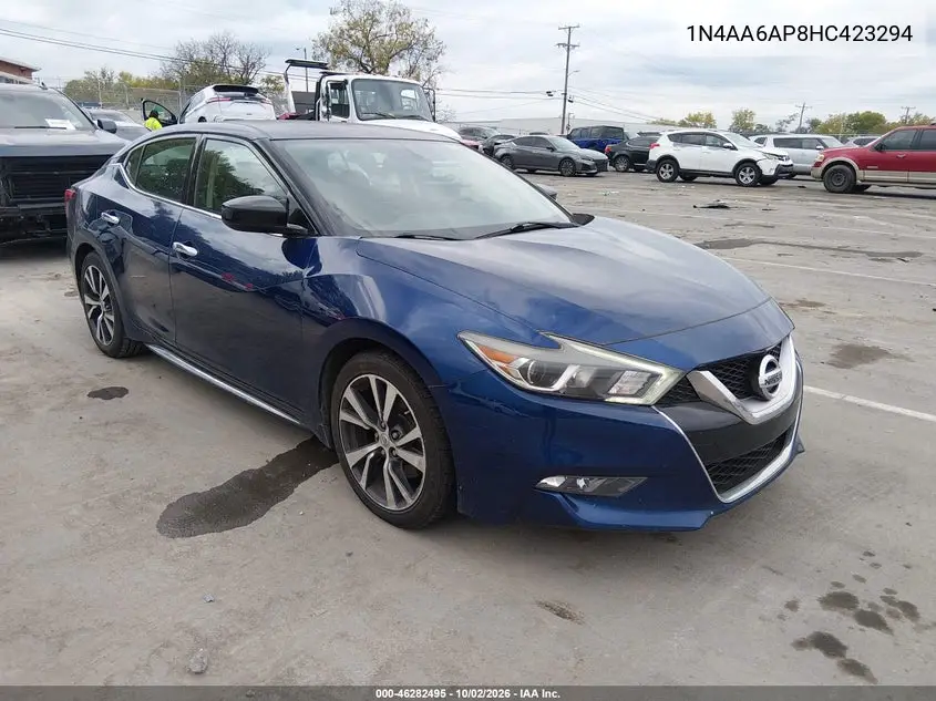 NISSAN MAXIMA 2017, VIN 1N4AA6AP8HC423294