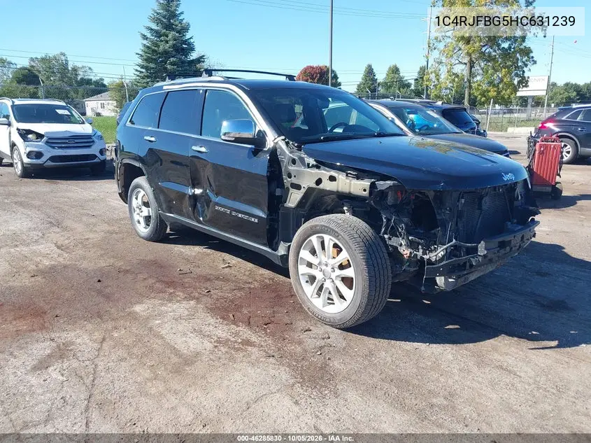 JEEP GRAND CHEROKEE 2017, VIN 1C4RJFBG5HC631239