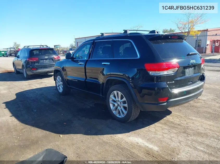 2017 JEEP GRAND CHEROKEE VIN 1C4RJFBG5HC631239 — фото 3