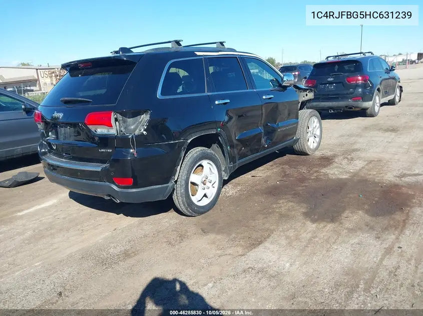 2017 JEEP GRAND CHEROKEE VIN 1C4RJFBG5HC631239 — фото 4