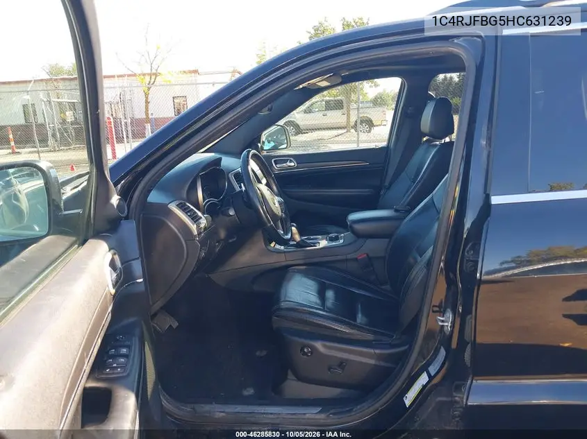 2017 JEEP GRAND CHEROKEE VIN 1C4RJFBG5HC631239 — фото 5