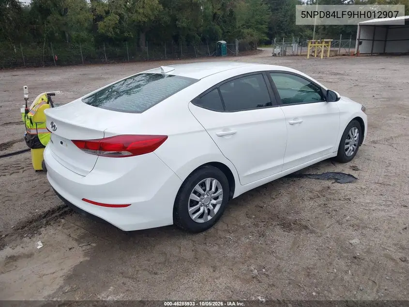 2017 HYUNDAI ELANTRA VIN 5NPD84LF9HH012907 — фото 4