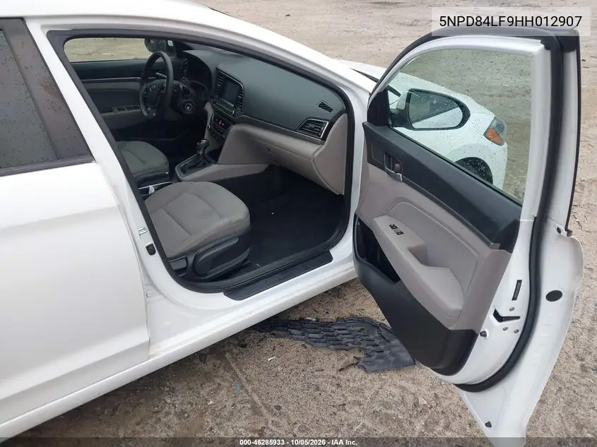 2017 HYUNDAI ELANTRA VIN 5NPD84LF9HH012907 — фото 5