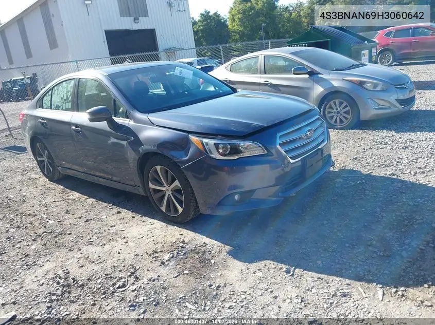 SUBARU LEGACY 2017, VIN 4S3BNAN69H3060642