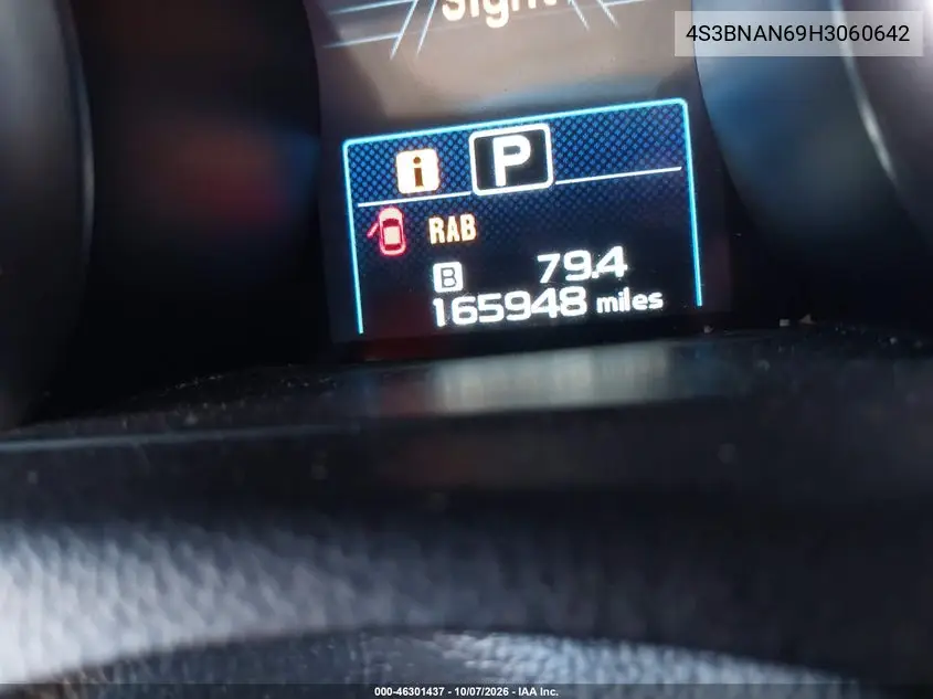 2017 SUBARU LEGACY VIN 4S3BNAN69H3060642 — фото 15