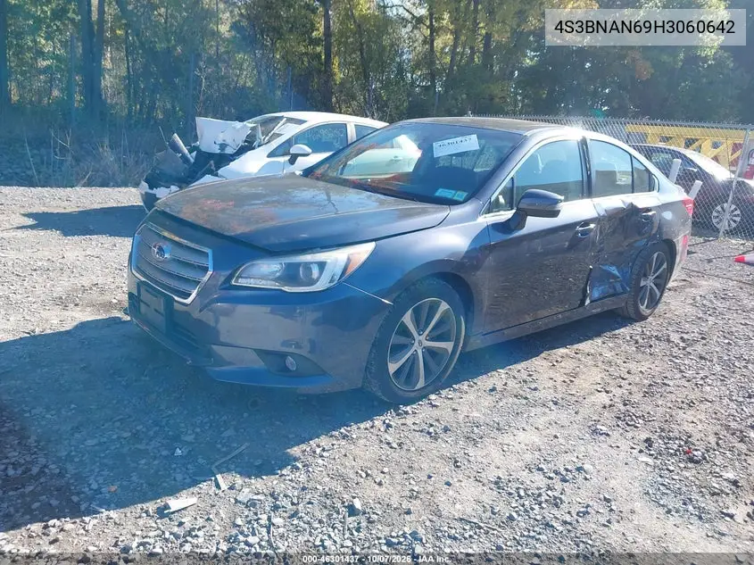 2017 SUBARU LEGACY VIN 4S3BNAN69H3060642 — фото 2