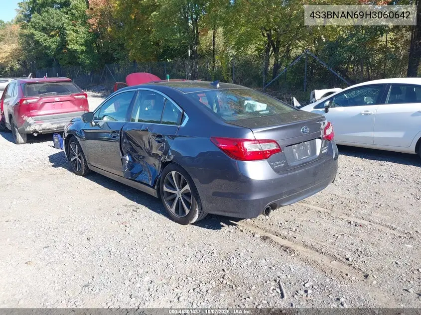 2017 SUBARU LEGACY VIN 4S3BNAN69H3060642 — фото 3