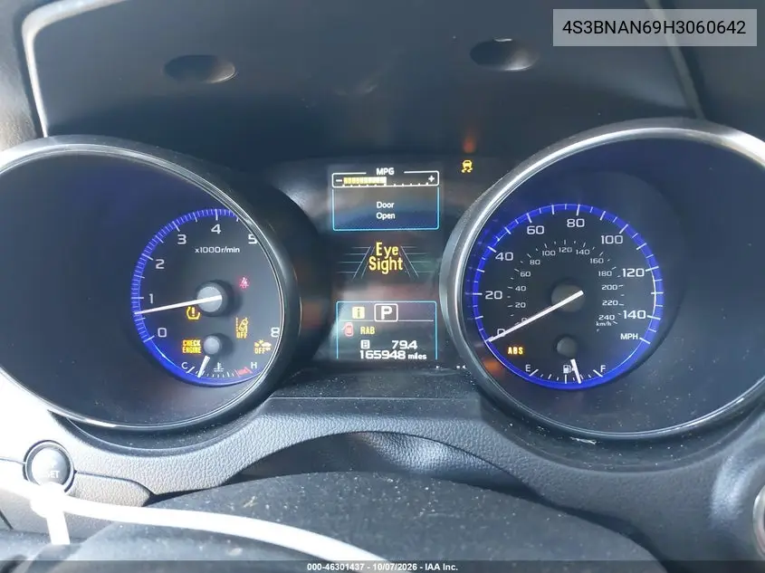 2017 SUBARU LEGACY VIN 4S3BNAN69H3060642 — фото 7