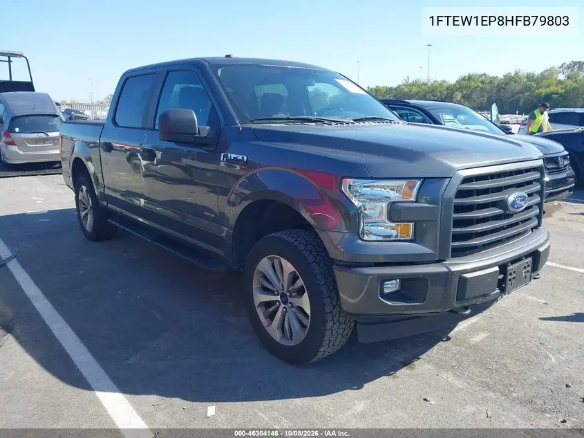 FORD F-150 2017, VIN 1FTEW1EP8HFB79803