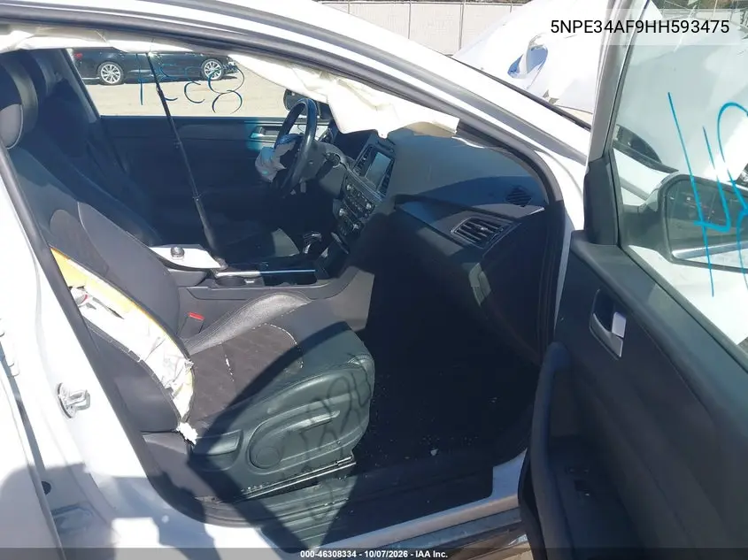2017 HYUNDAI SONATA VIN 5NPE34AF9HH593475 — фото 5