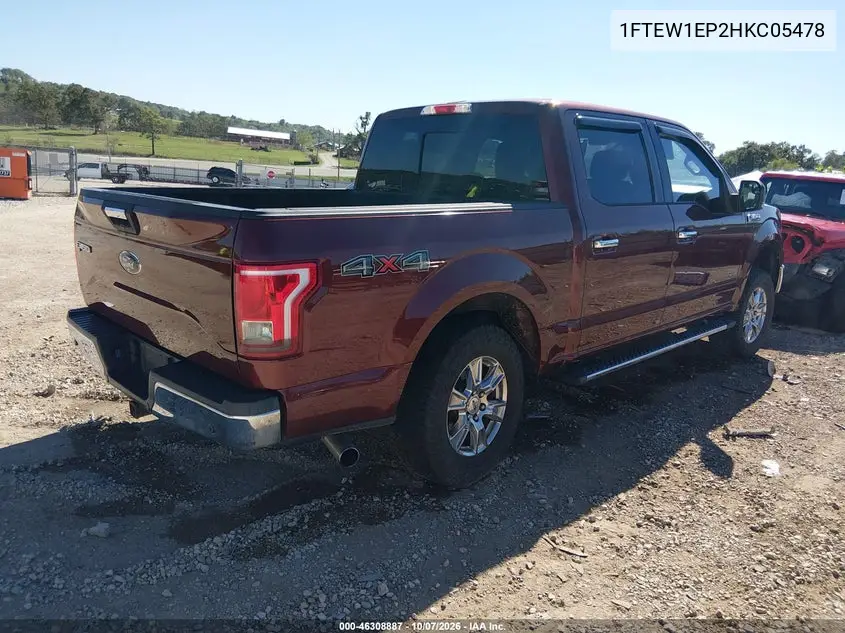 2017 FORD F-150 VIN 1FTEW1EP2HKC05478 — фото 4