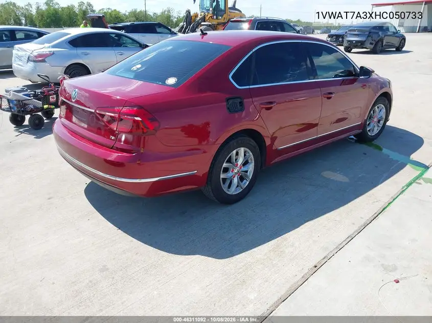 2017 VOLKSWAGEN PASSAT VIN 1VWAT7A3XHC050733 — фото 4