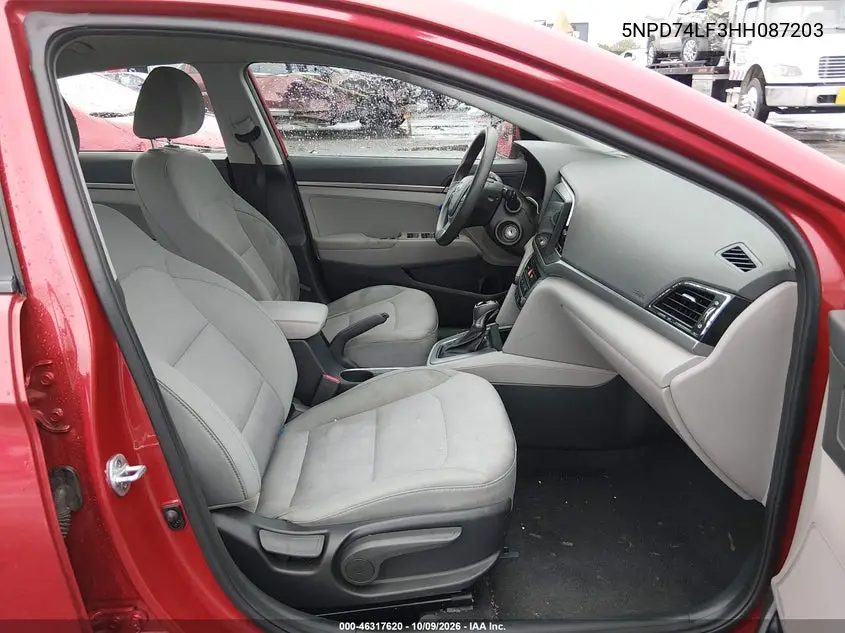 2017 HYUNDAI ELANTRA VIN 5NPD74LF3HH087203 — фото 5