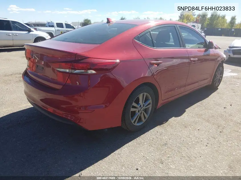 2017 HYUNDAI ELANTRA VIN 5NPD84LF6HH023833 — фото 4