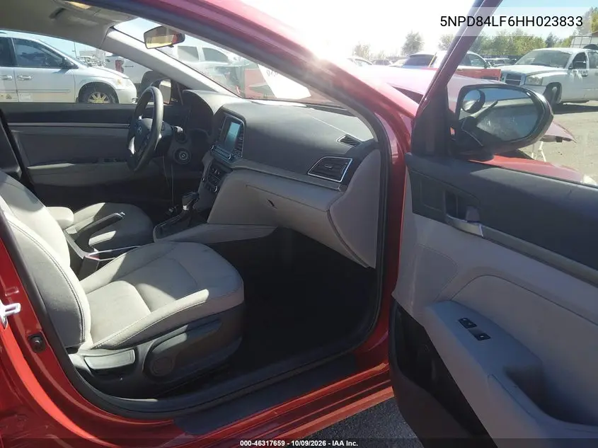 2017 HYUNDAI ELANTRA VIN 5NPD84LF6HH023833 — фото 5