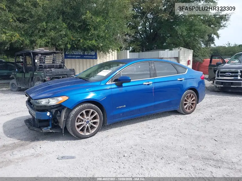 2017 FORD FUSION VIN 3FA6P0LU2HR323309 — фото 2