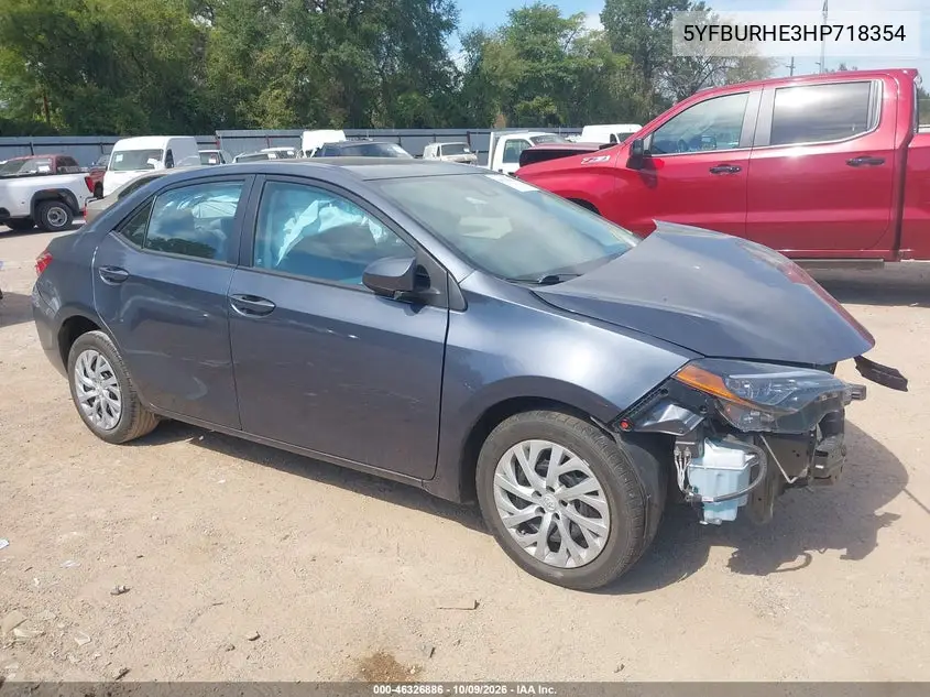 TOYOTA COROLLA 2017, VIN 5YFBURHE3HP718354